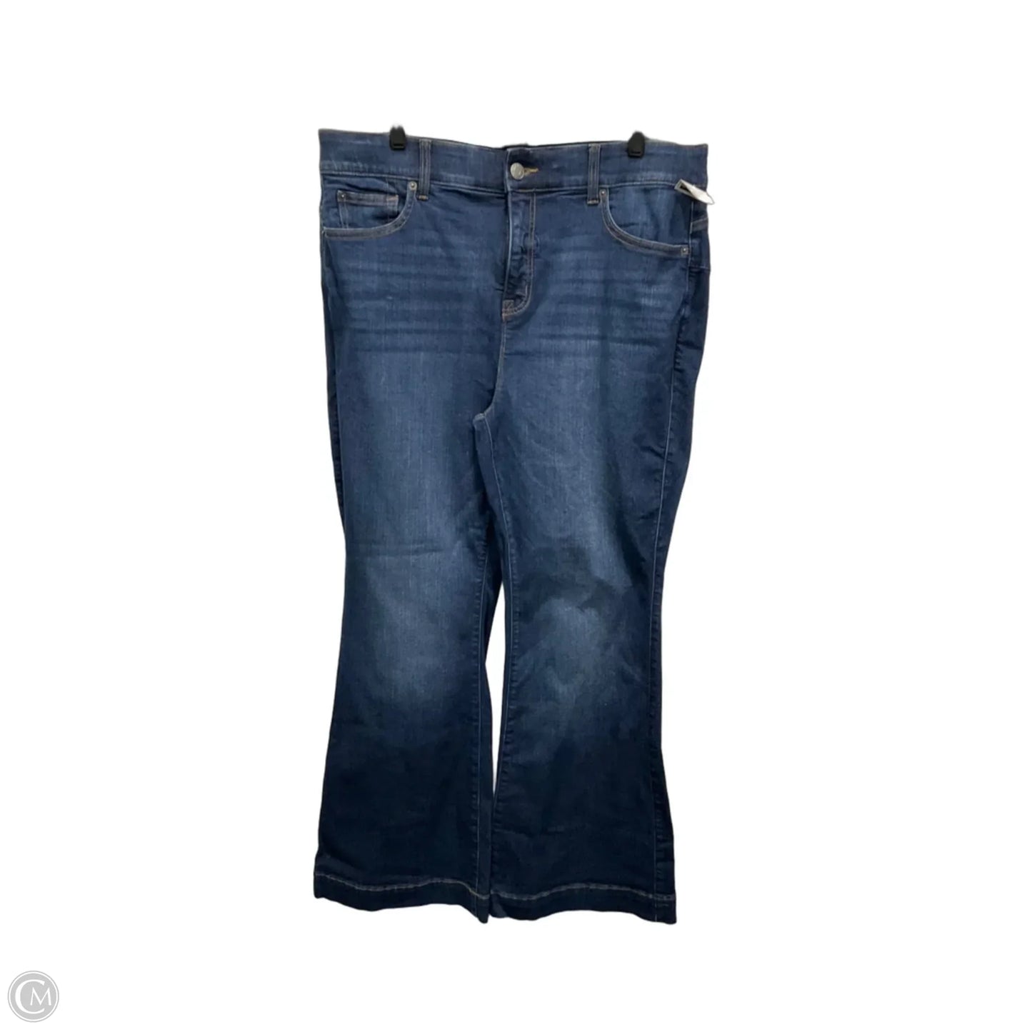 Jeans Flared By Torrid In Blue Denim, Size: 16