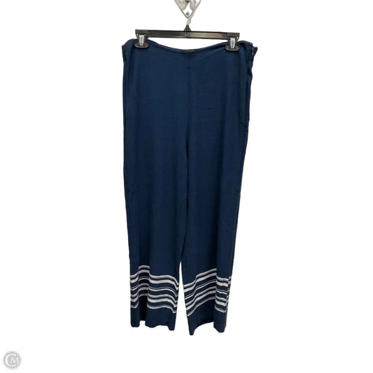 Pants Linen By Crosby In Navy, Size: 12