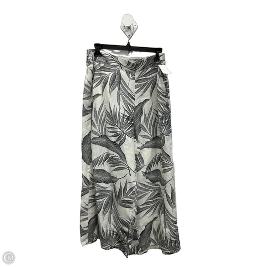 Pants Linen By Tahari In Black & White, Size: Xl