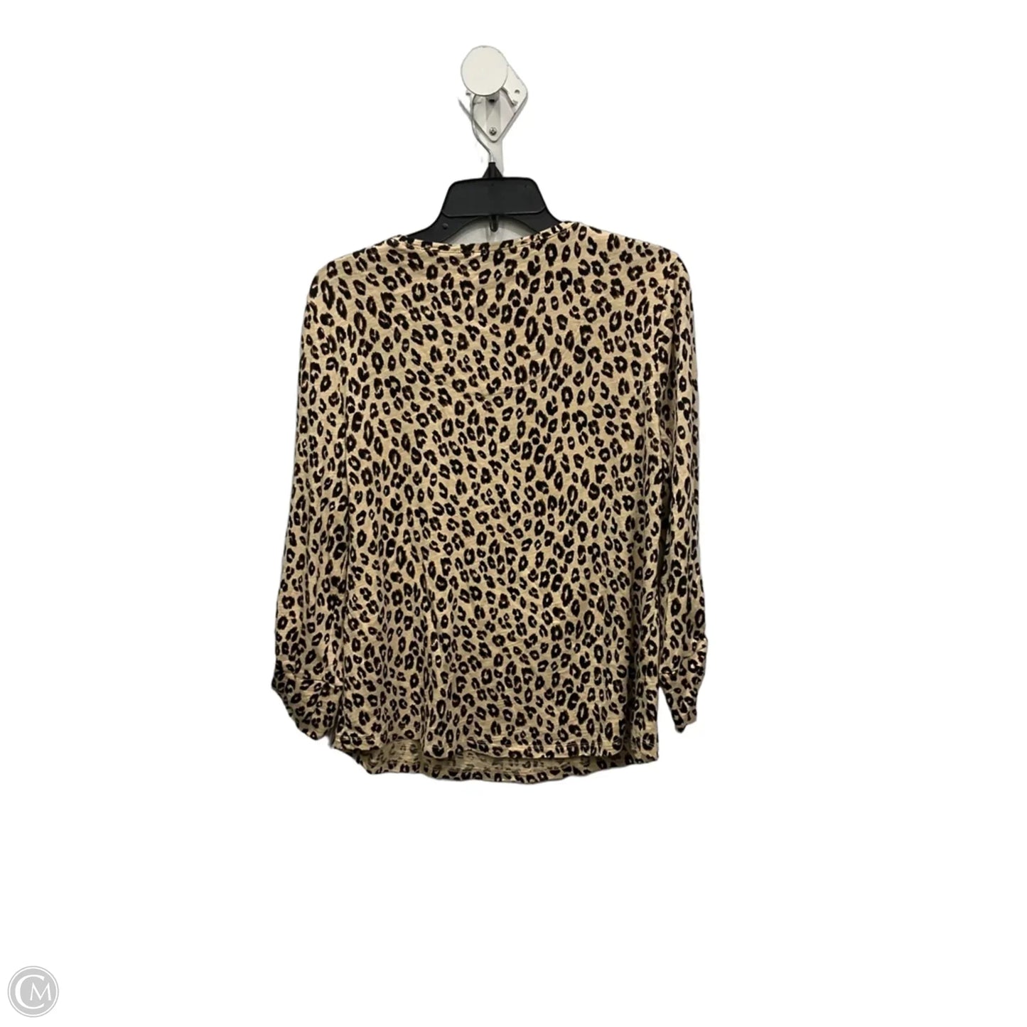 Top 3/4 Sleeve By Chicos In Animal Print, Size: M