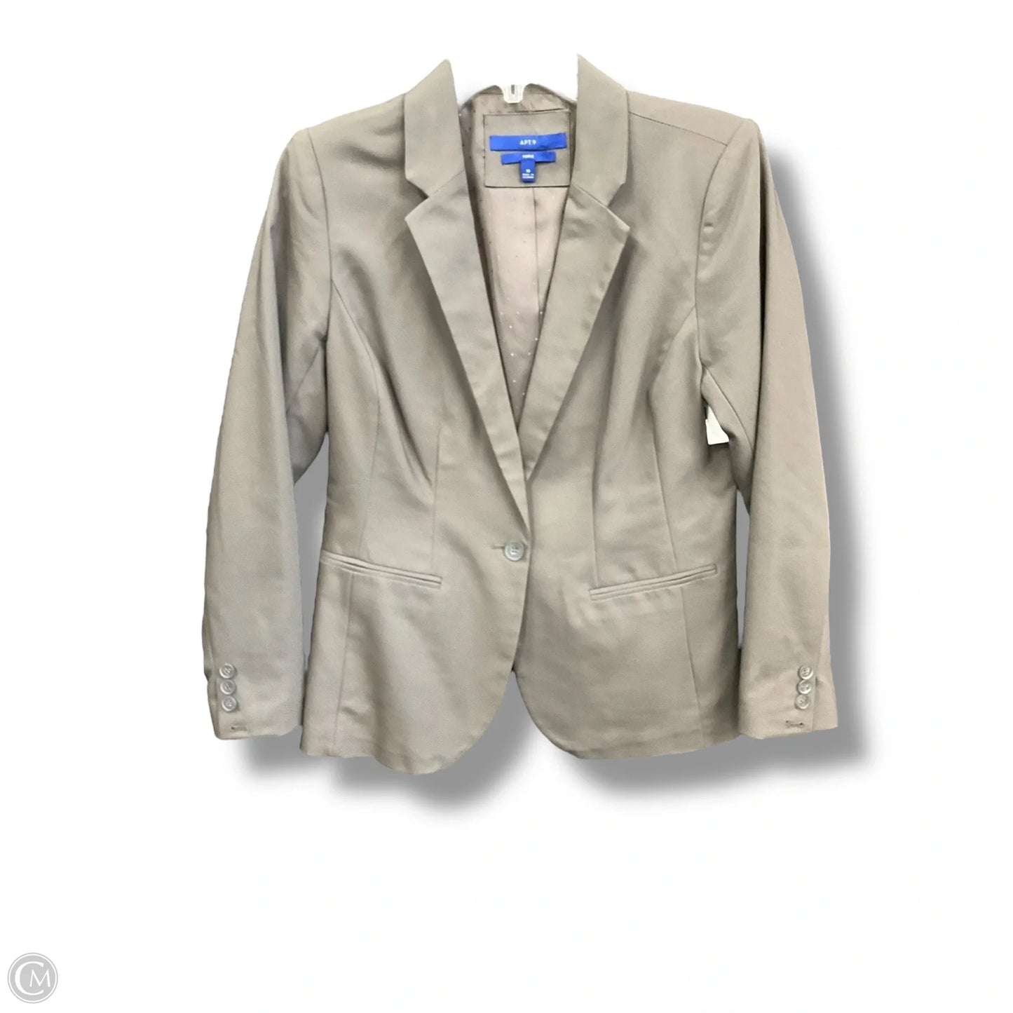 Blazer By Apt 9 In Tan, Size: M