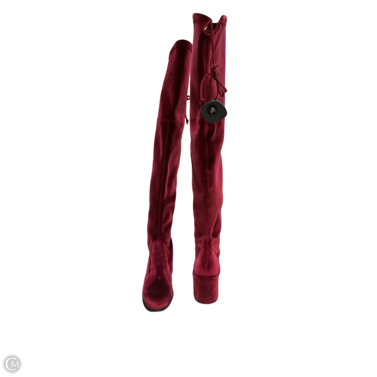 Boots Designer By Stuart Weitzman In Red, Size: 5