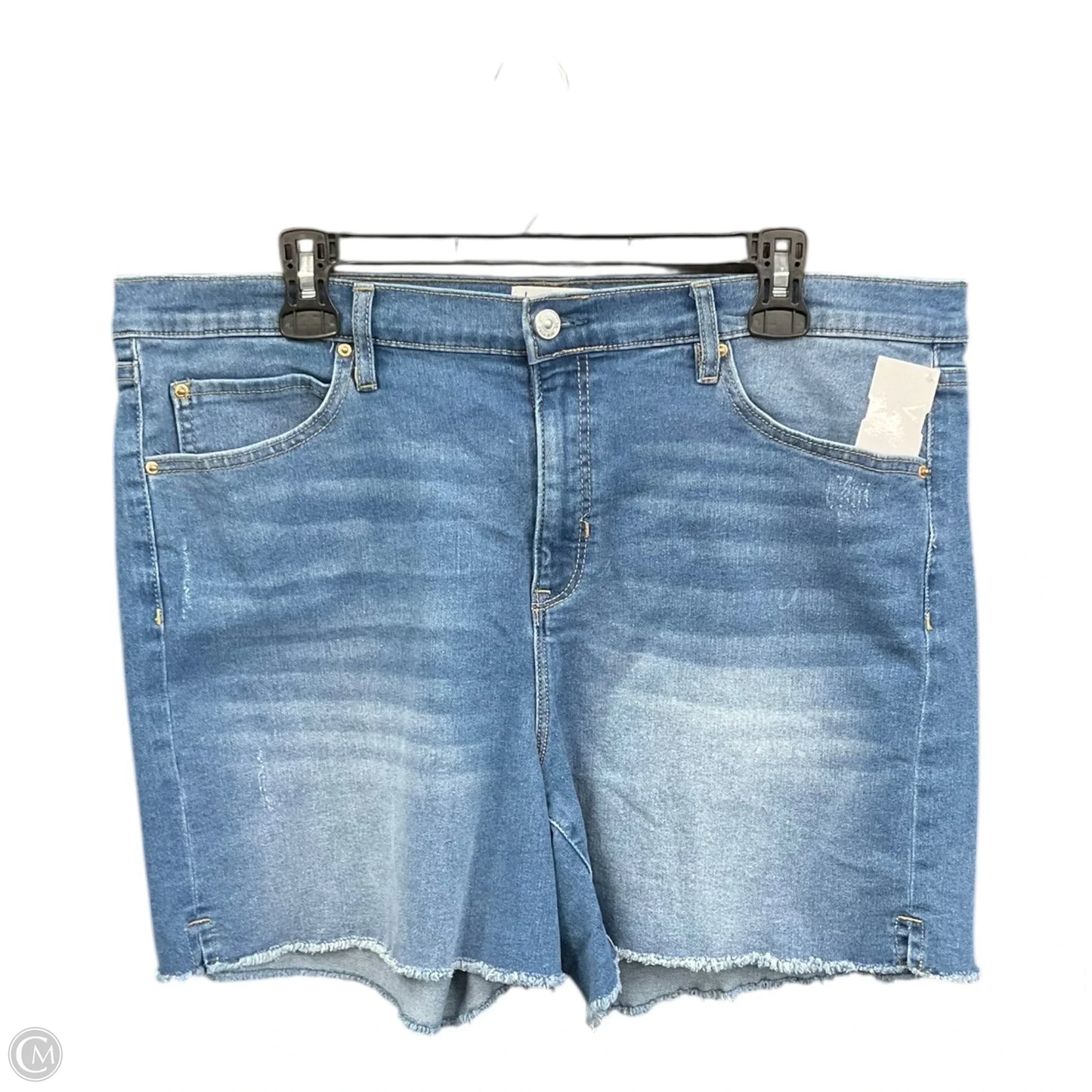 Shorts By Nicole Miller In Blue Denim, Size: 16