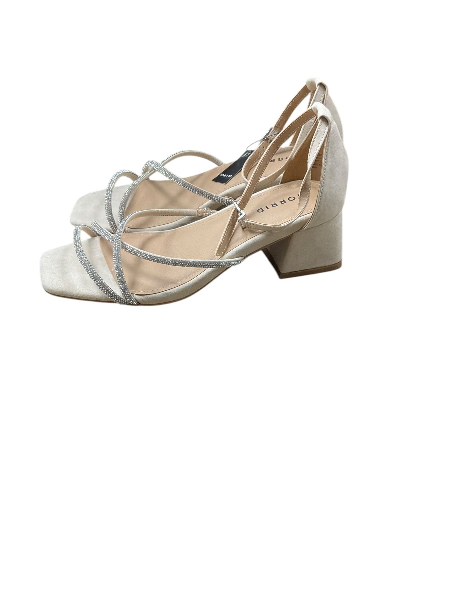 Shoes Heels Block By Torrid In Beige, Size: 9.5