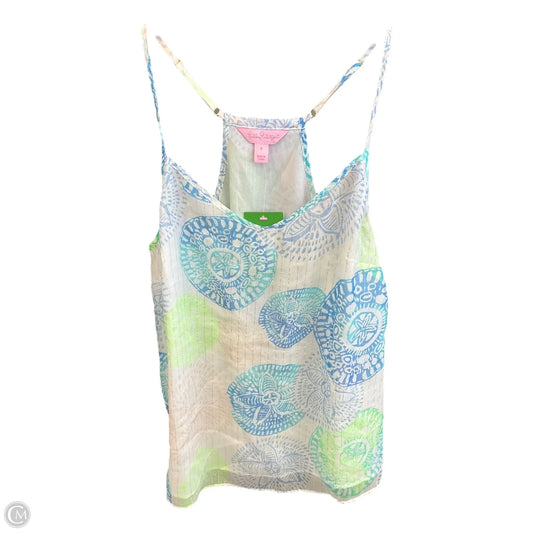 Top Sleeveless Designer By Lilly Pulitzer In Blue & Green, Size: S