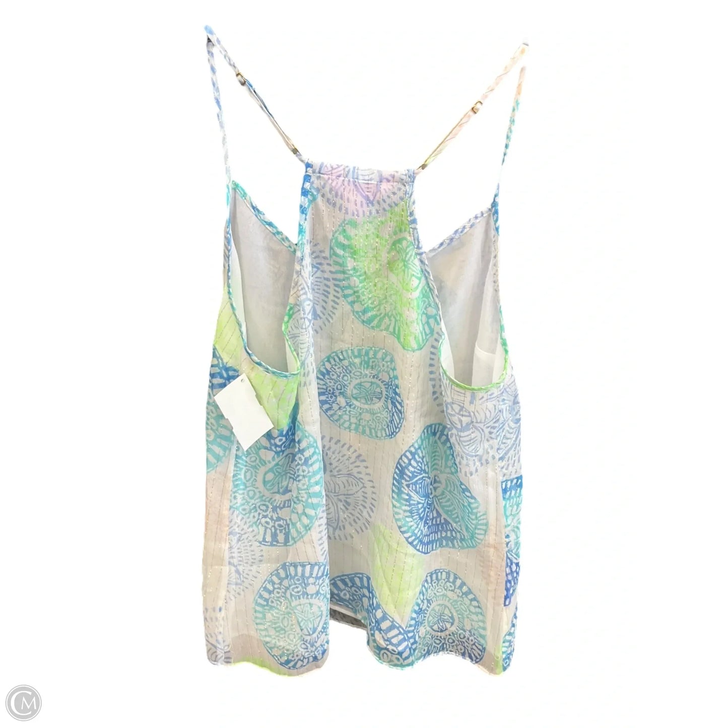 Top Sleeveless Designer By Lilly Pulitzer In Blue & Green, Size: S