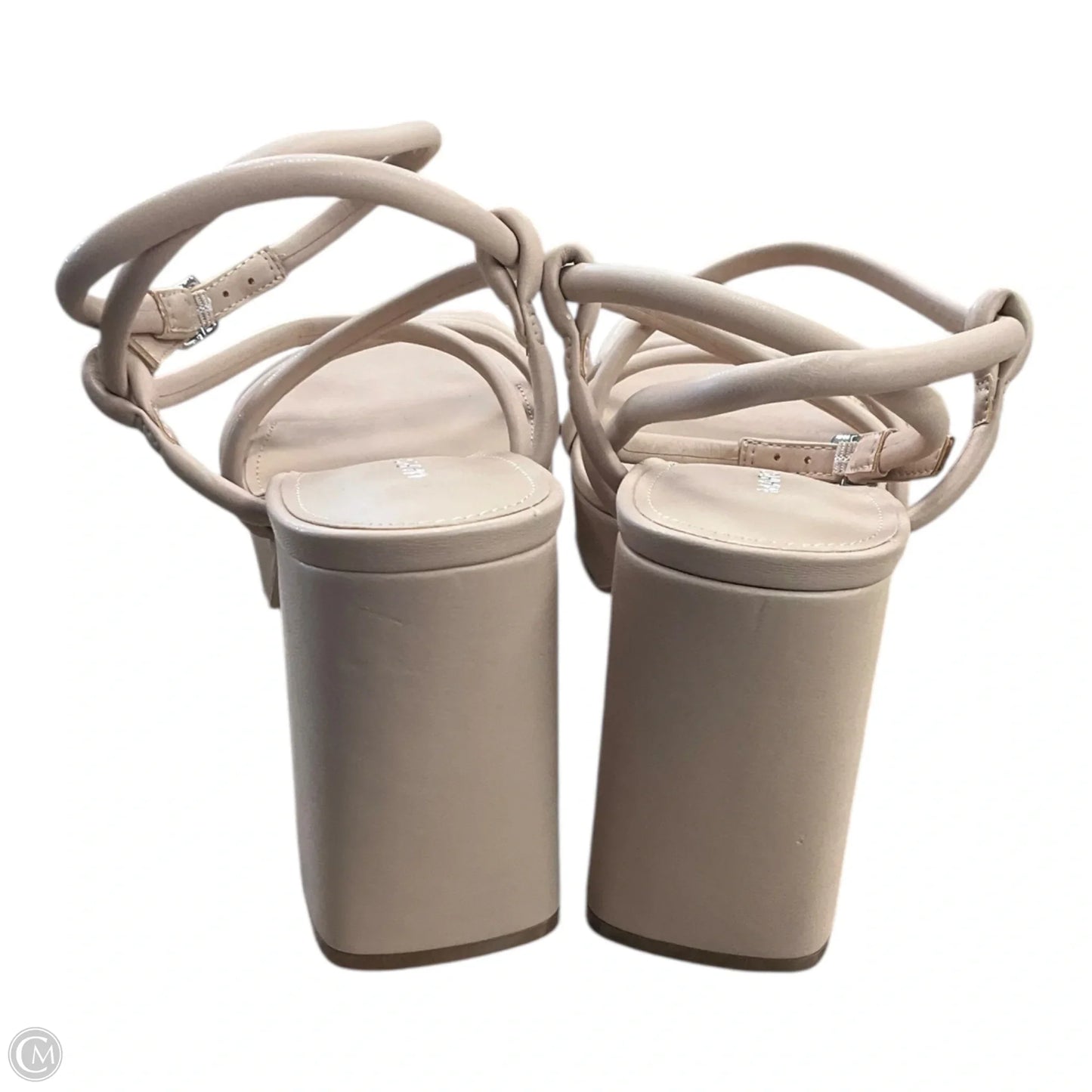 Sandals Heels Platform By Marc Fisher In Beige, Size: 8