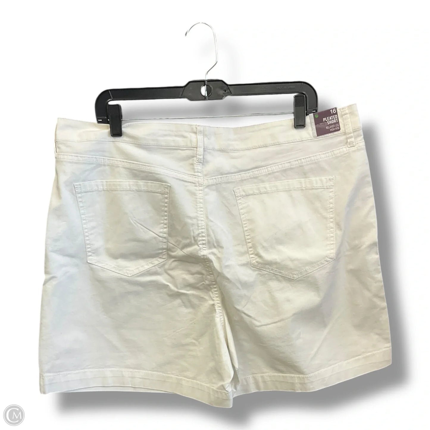 Shorts By Gloria Vanderbilt In White, Size: 16