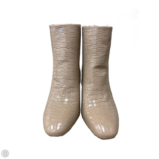Boots Ankle Heels By Top Shop In Tan, Size: 7.5