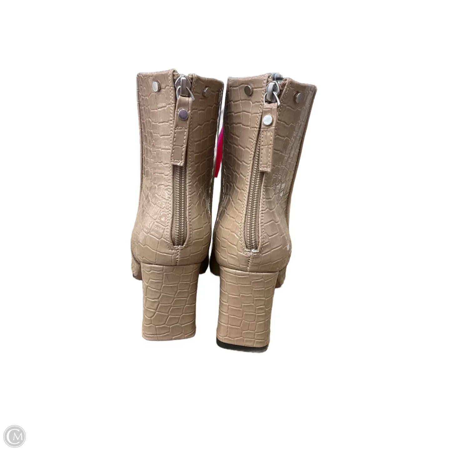 Boots Ankle Heels By Top Shop In Tan, Size: 7.5