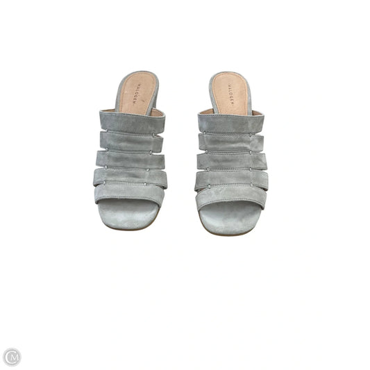 Sandals Heels Wedge By Halogen In Taupe, Size: 8