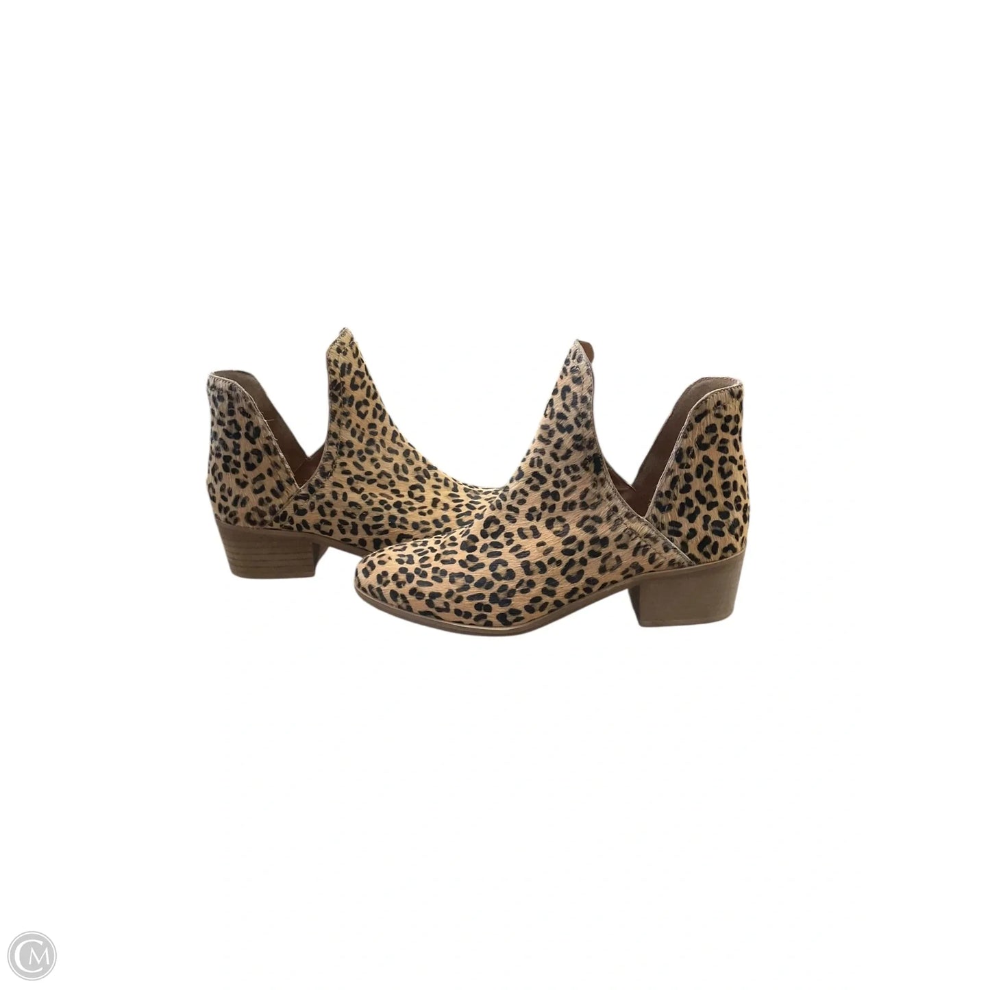 Boots Ankle Heels By Coconuts In Animal Print, Size: 7