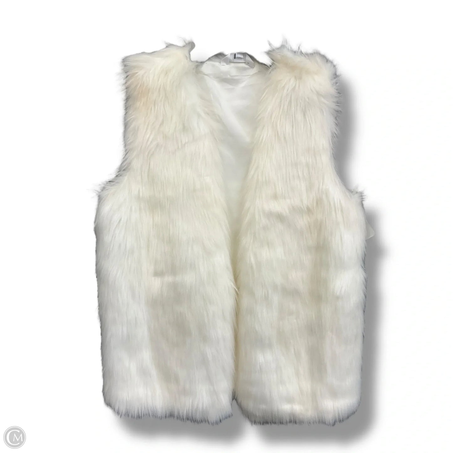 Vest Faux Fur & Sherpa By Time And Tru In Ivory, Size: S