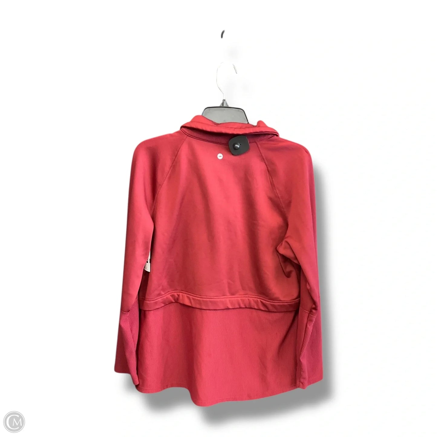 Athletic Top Long Sleeve Collar By Avia In Red, Size: L
