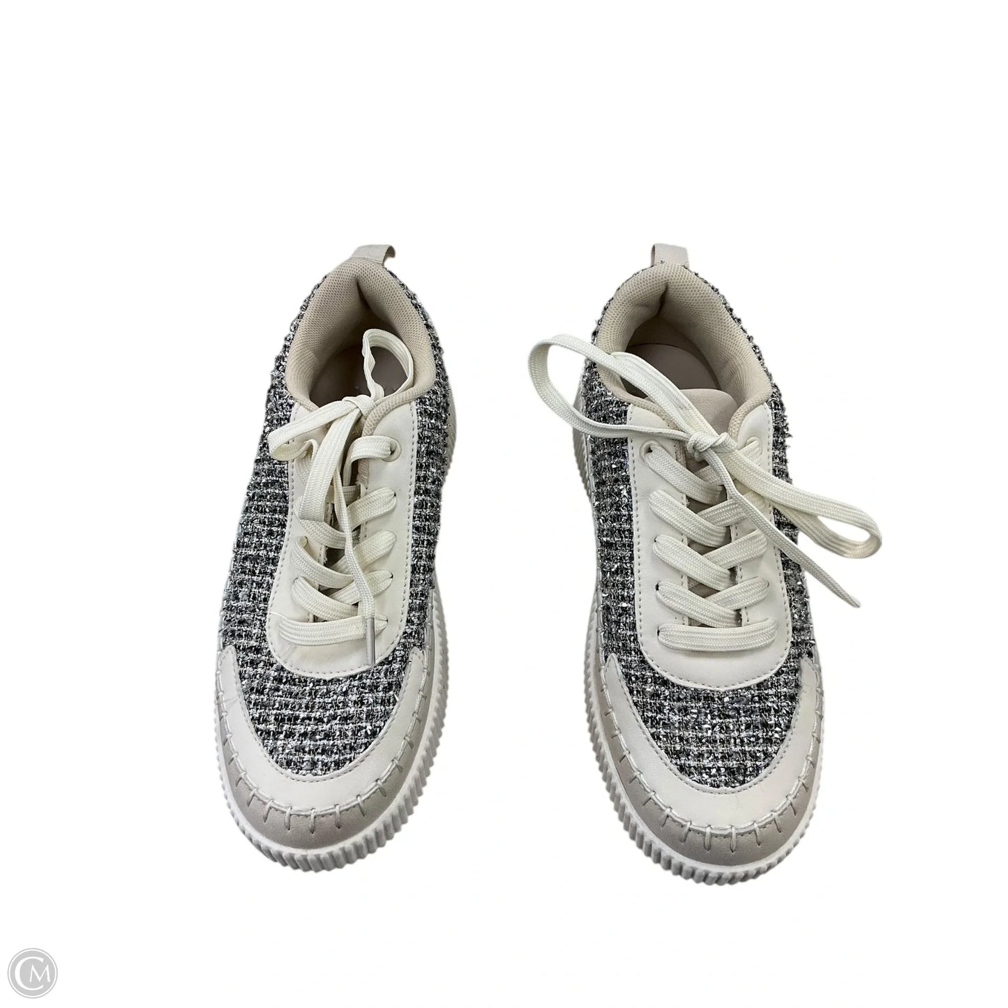 Shoes Sneakers By New York And Co In Silver & Tan, Size: 7