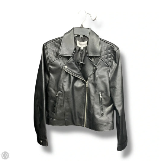 Jacket Moto By Steve Madden In Black, Size: L