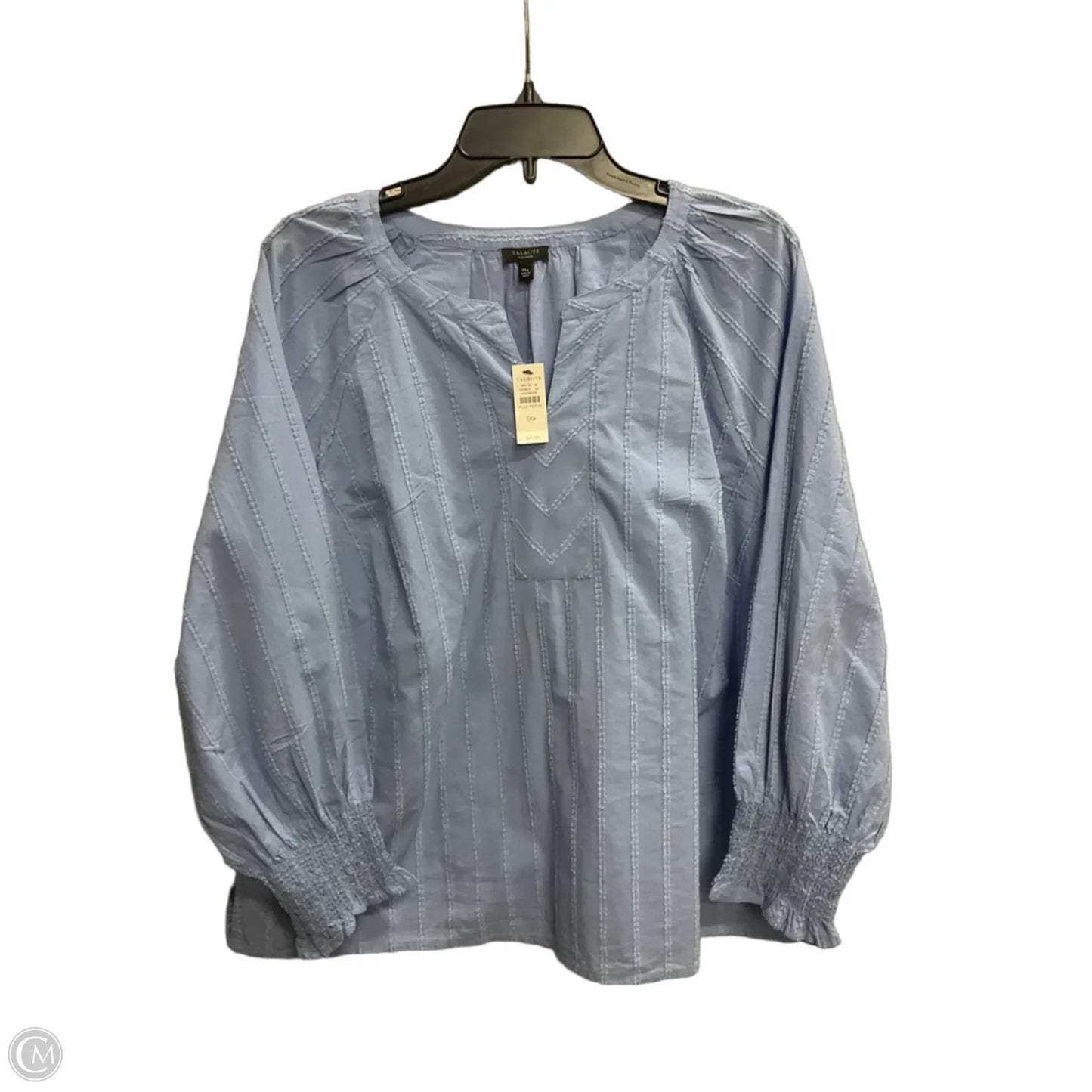 Top Short Sleeve By Talbots In Blue, Size: 1x