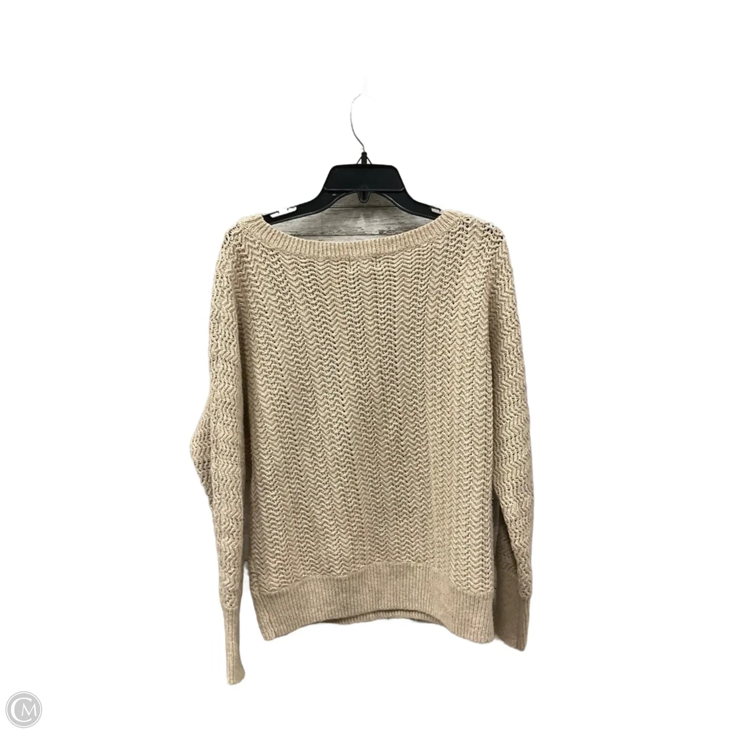 Sweater By Nicole Miller In Tan, Size: M