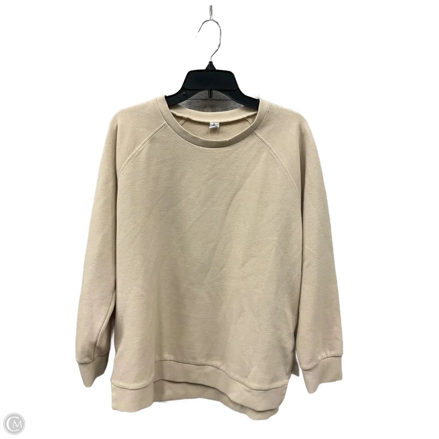 Top Long Sleeve By Anrabess In Tan, Size: L