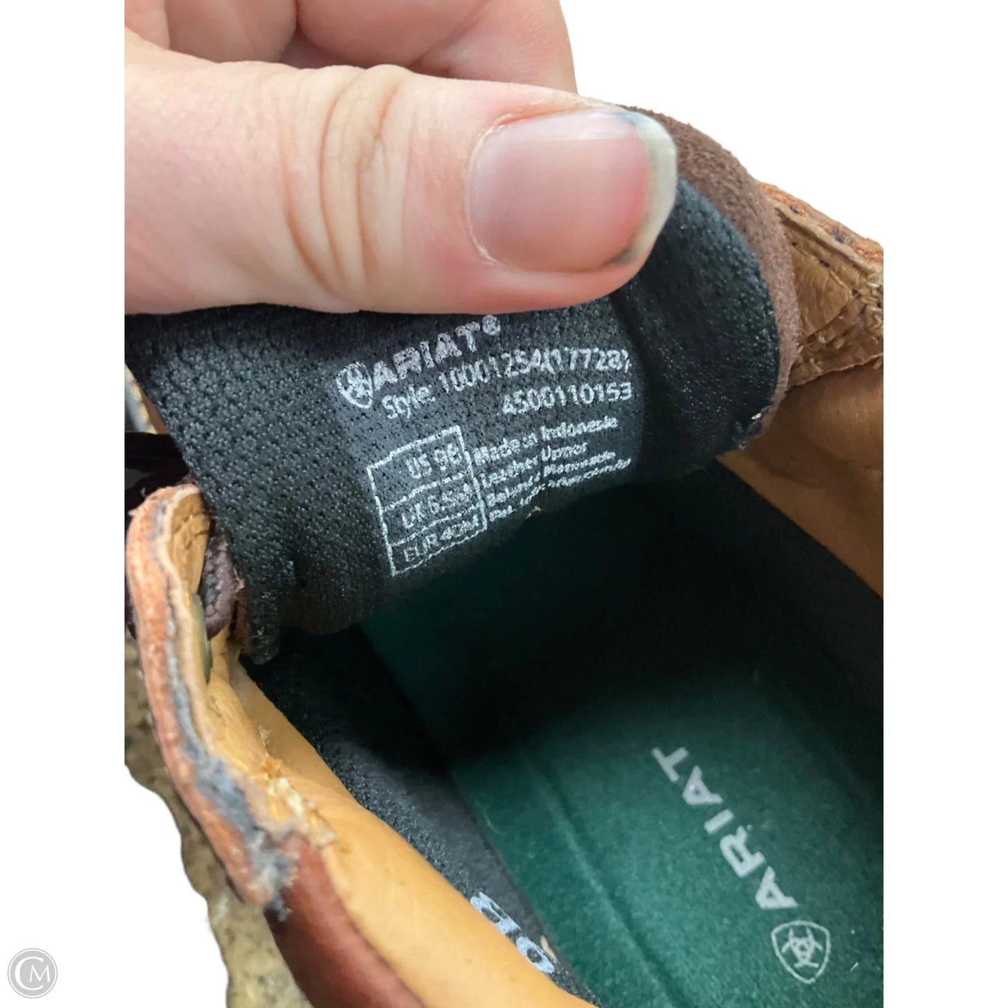 Boots Leather By Ariat In Brown, Size: 9