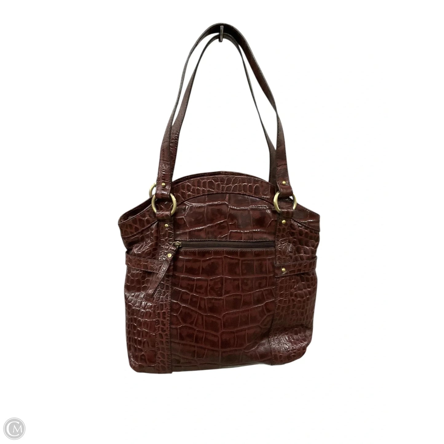 Handbag Leather By Clothes Mentor, Size: Medium