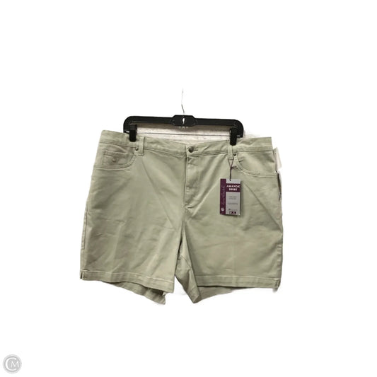 Shorts By Gloria Vanderbilt In Grey, Size: 18