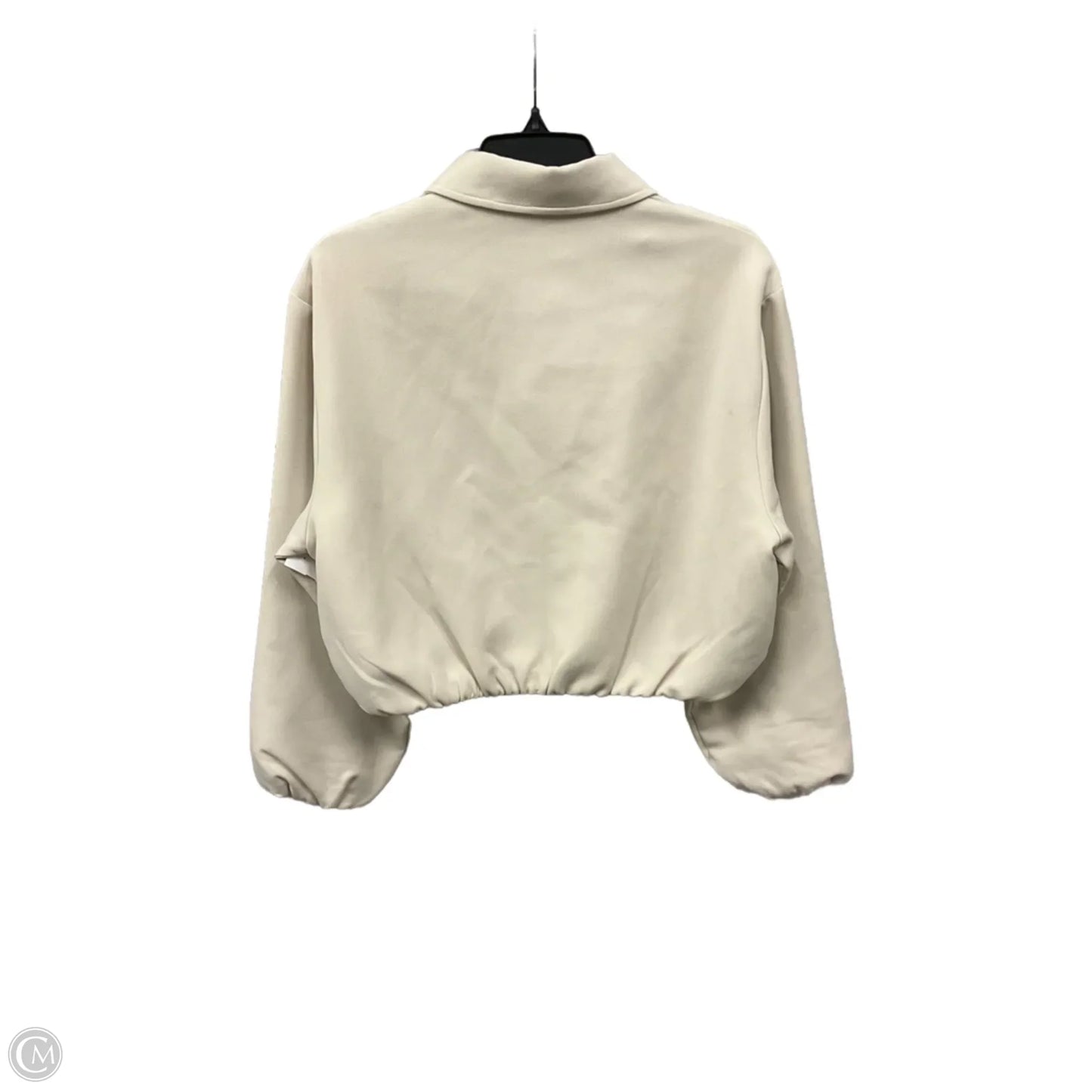 Athletic Jacket By Zara In Cream, Size: S