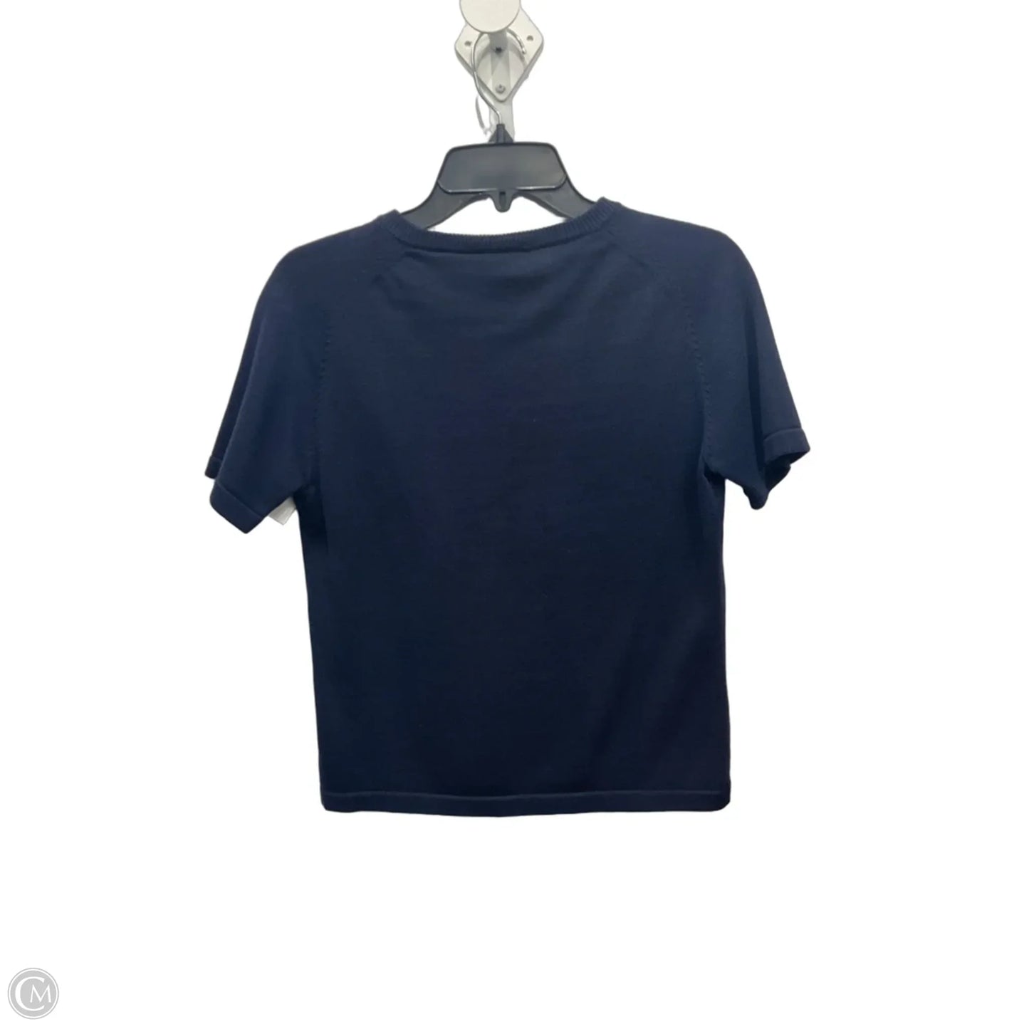 Top Short Sleeve Basic By Liz Claiborne In Navy, Size: S