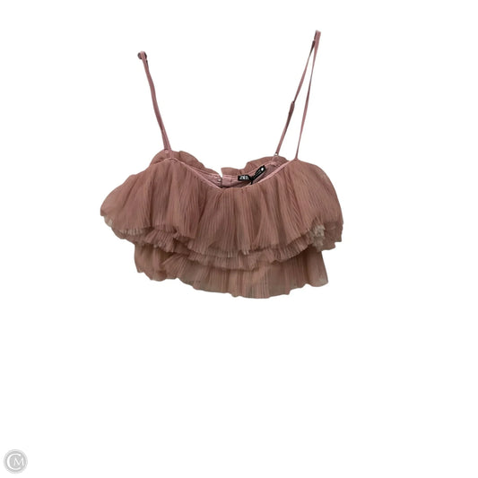 Top Sleeveless By Zara In Mauve, Size: Xs