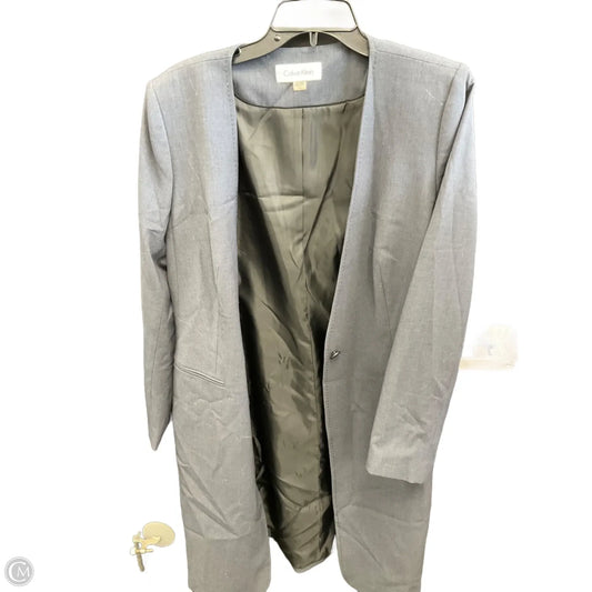 Blazer By Calvin Klein In Grey, Size: Xxl