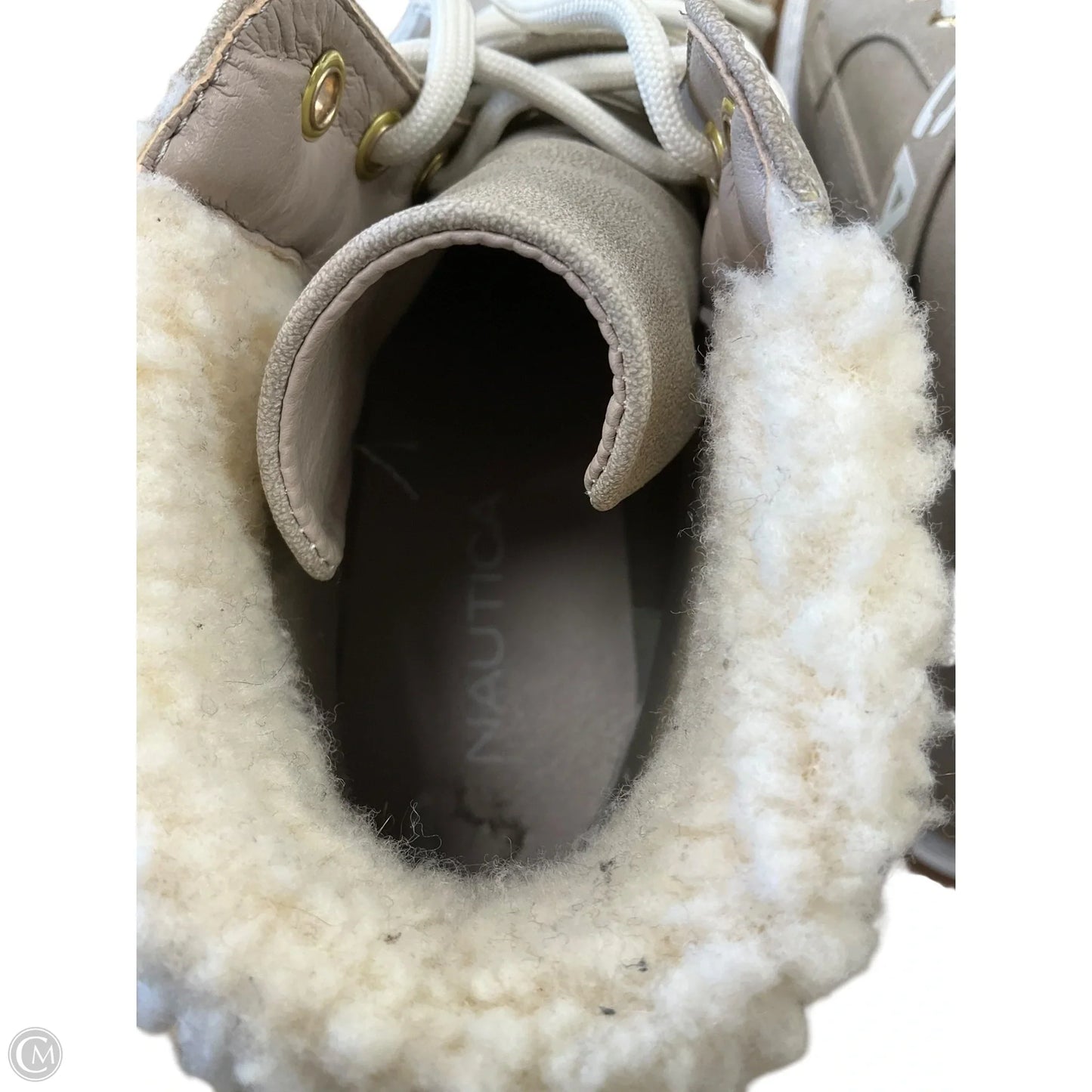 Boots Ankle Flats By Nautica In Beige, Size: 7.5