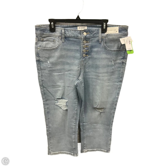 Capris By Maurices In Blue Denim, Size: 14