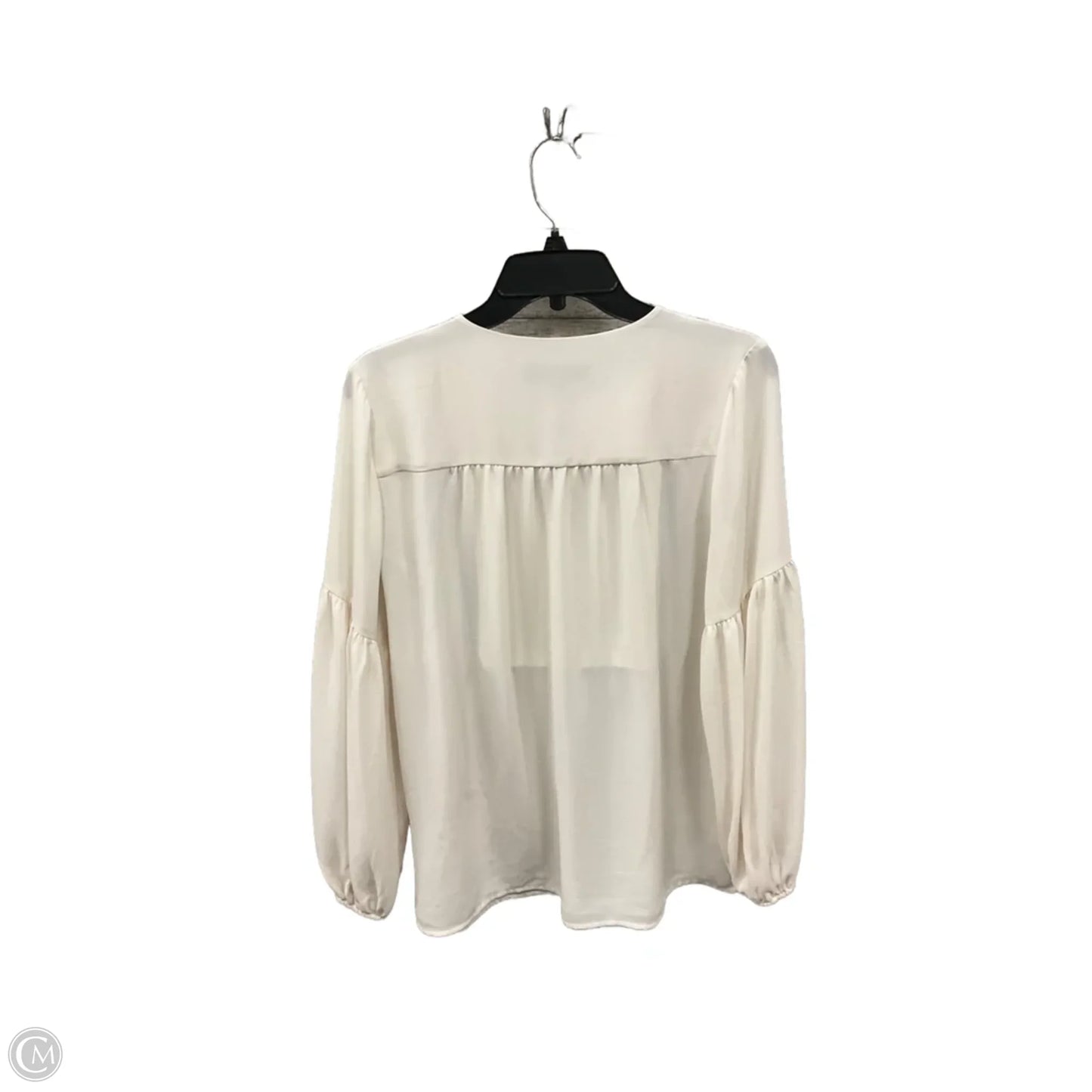 Top Long Sleeve By Loft In Cream, Size: Xs