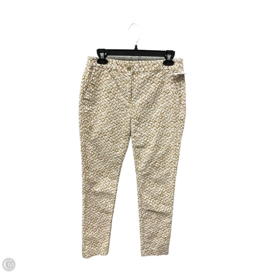 Pants Chinos & Khakis By Michael By Michael Kors In Brown & Cream, Size: 6