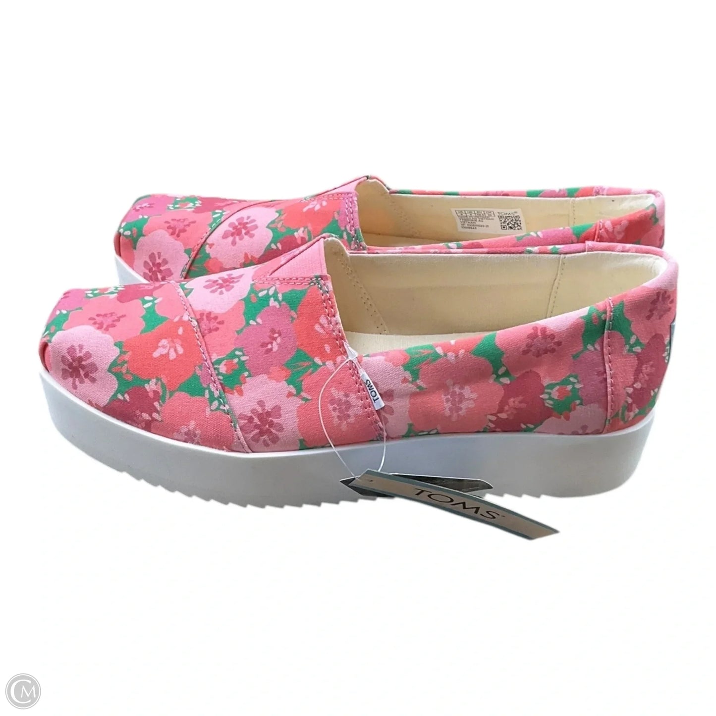 Shoes Heels Platform By Toms In Floral Print, Size: 8