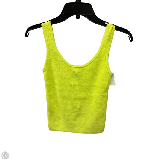 Top Sleeveless Basic By A New Day In Green, Size: Xs