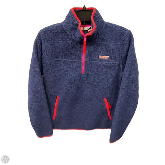 Sweatshirt Collar By Vineyard Vines In Blue, Size: Xxs