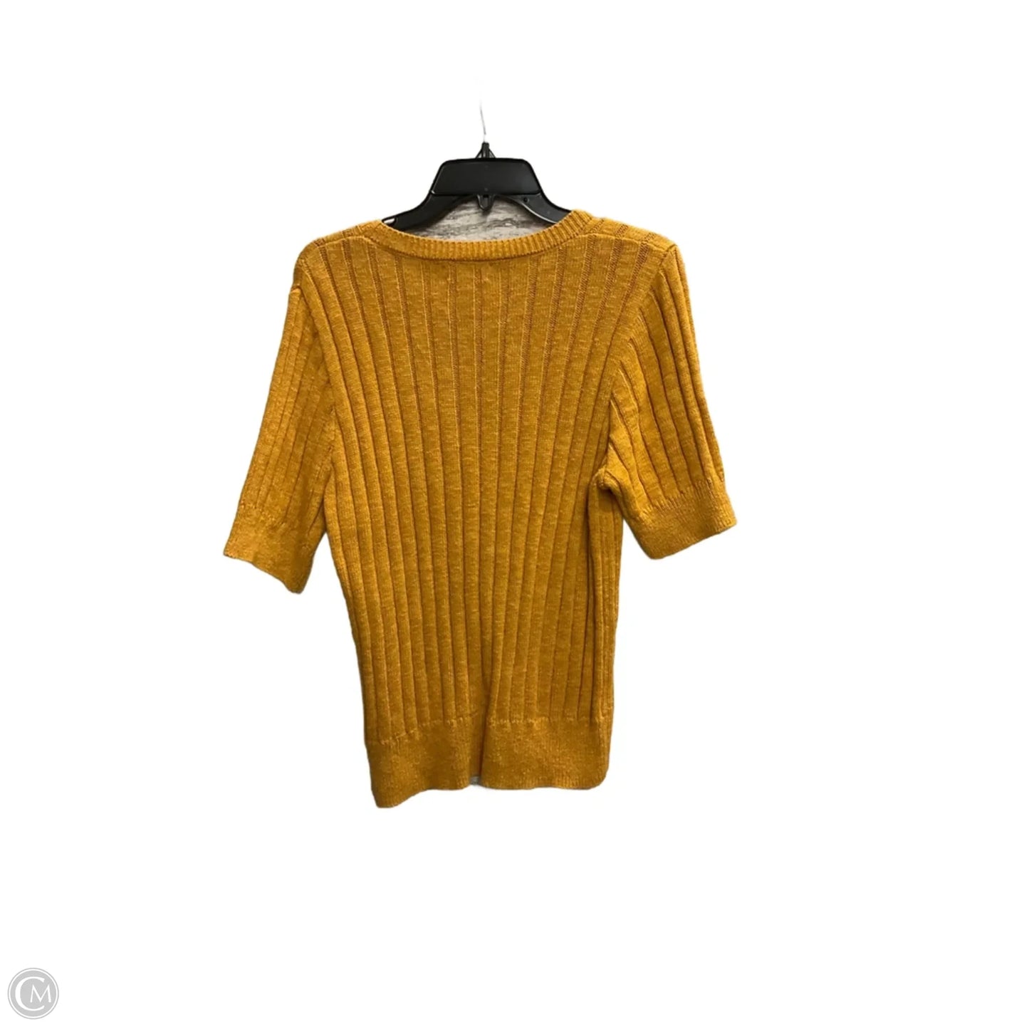 Top Short Sleeve By Evereve In Orange, Size: L