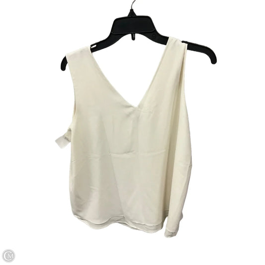 Tank Top By Ann Taylor In White, Size: L