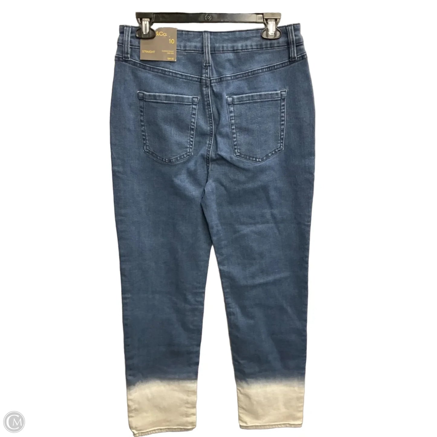 Jeans Straight By Style And Company In Blue Denim, Size: 10