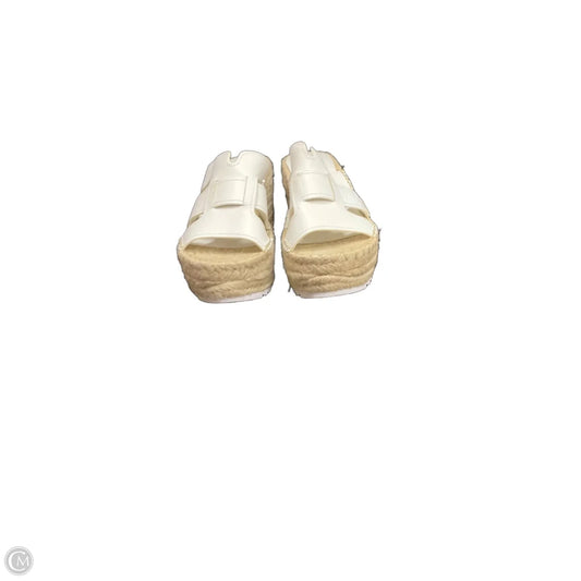 Sandals Heels Wedge By Marc Fisher In White, Size: 7.5
