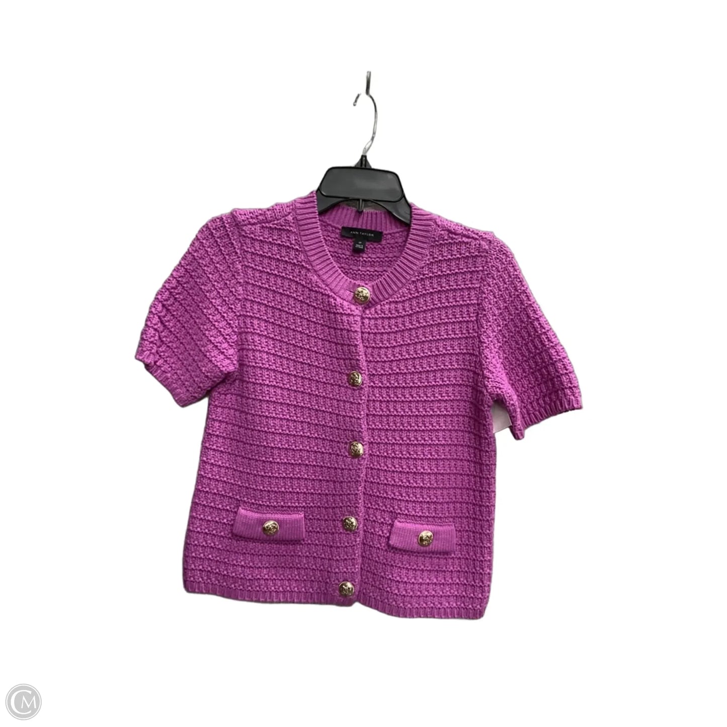 Blouse Short Sleeve By Ann Taylor In Pink, Size: Sp