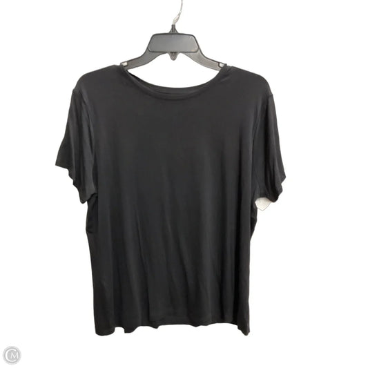 Top Short Sleeve Basic By Nine West Apparel In Black, Size: Xl