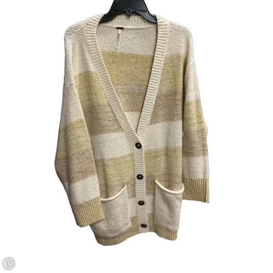 Sweater By Free People In White & Yellow, Size: Xs