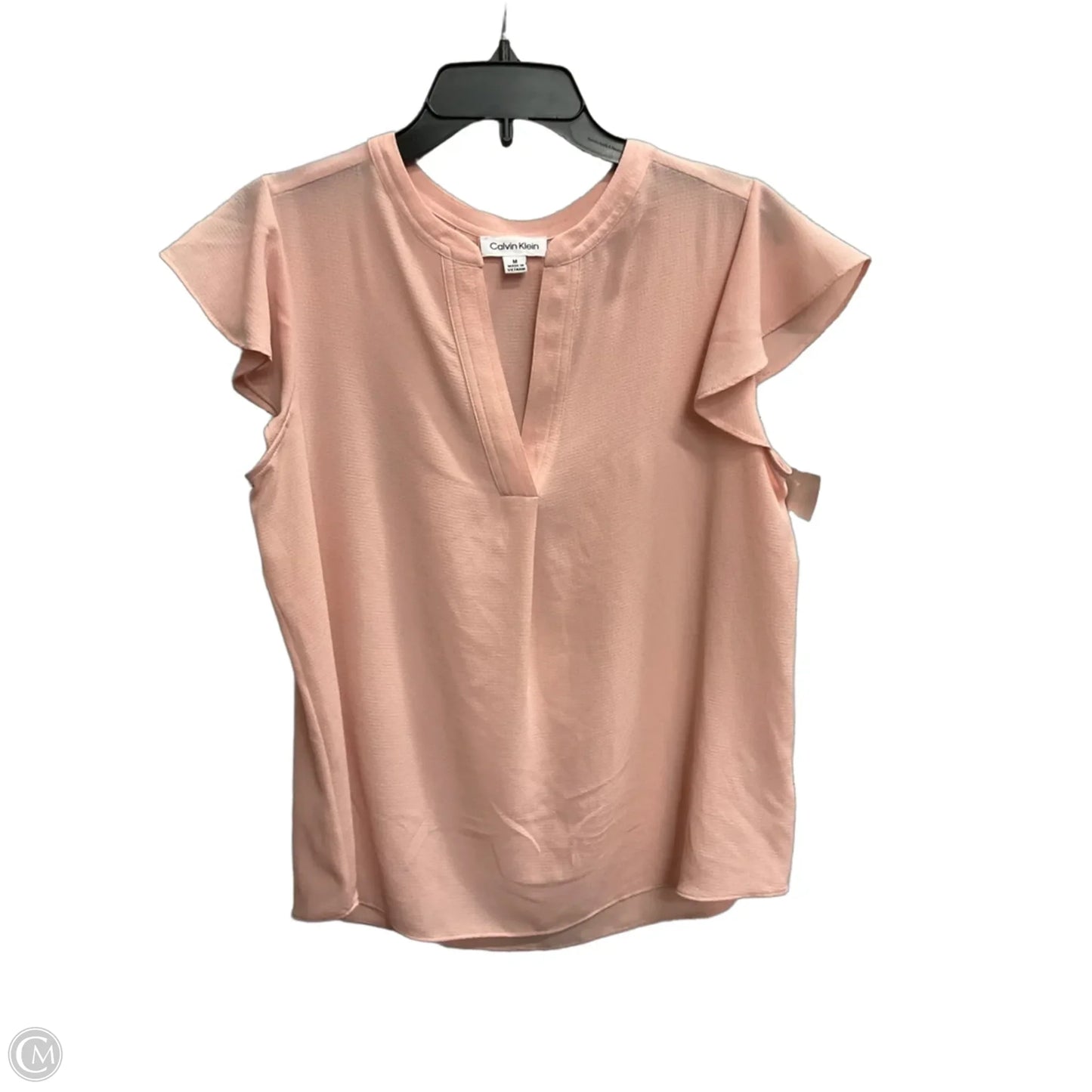 Top Sleeveless By Calvin Klein In Pink, Size: M