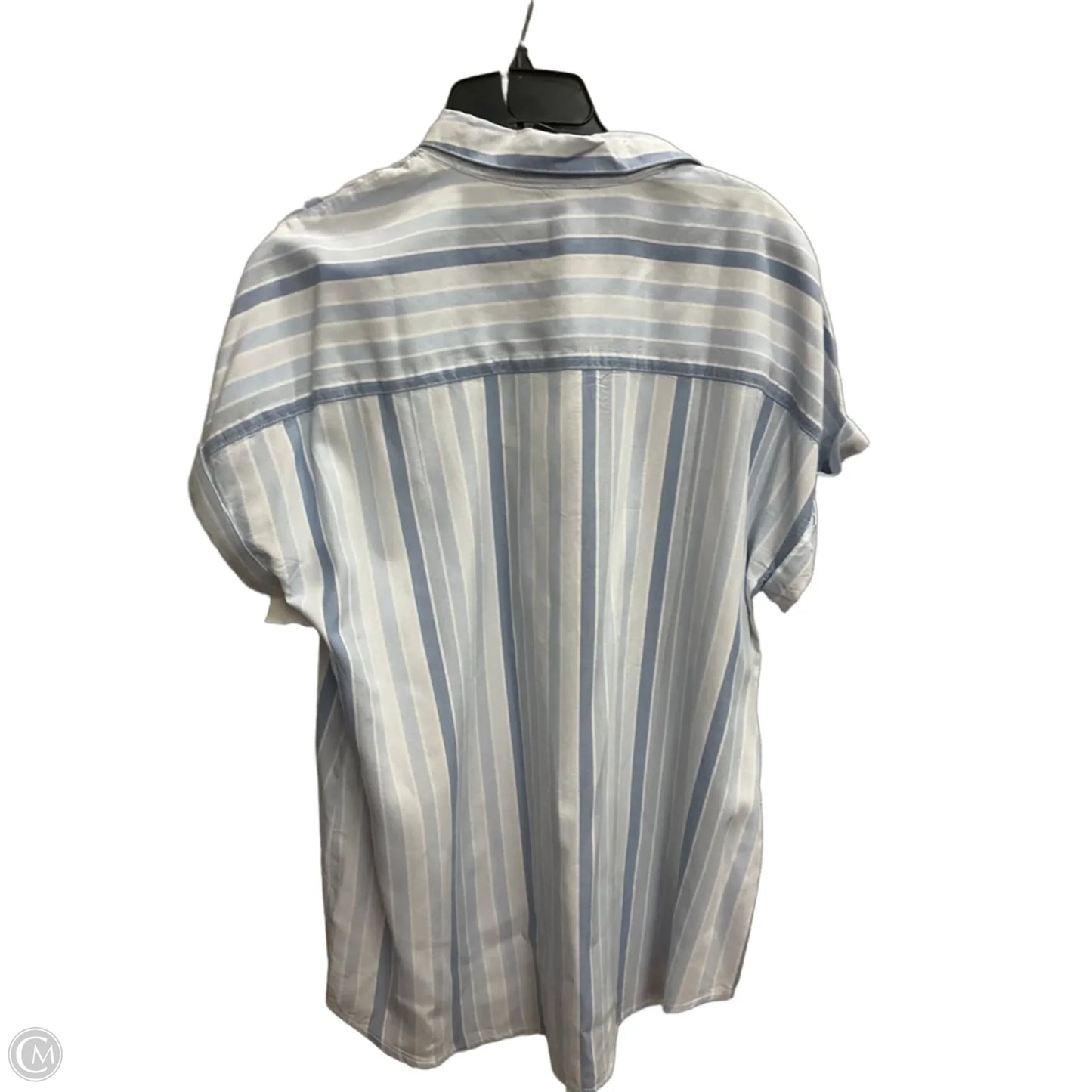 Blouse Short Sleeve By Beachlunchlounge In Blue, Size: M