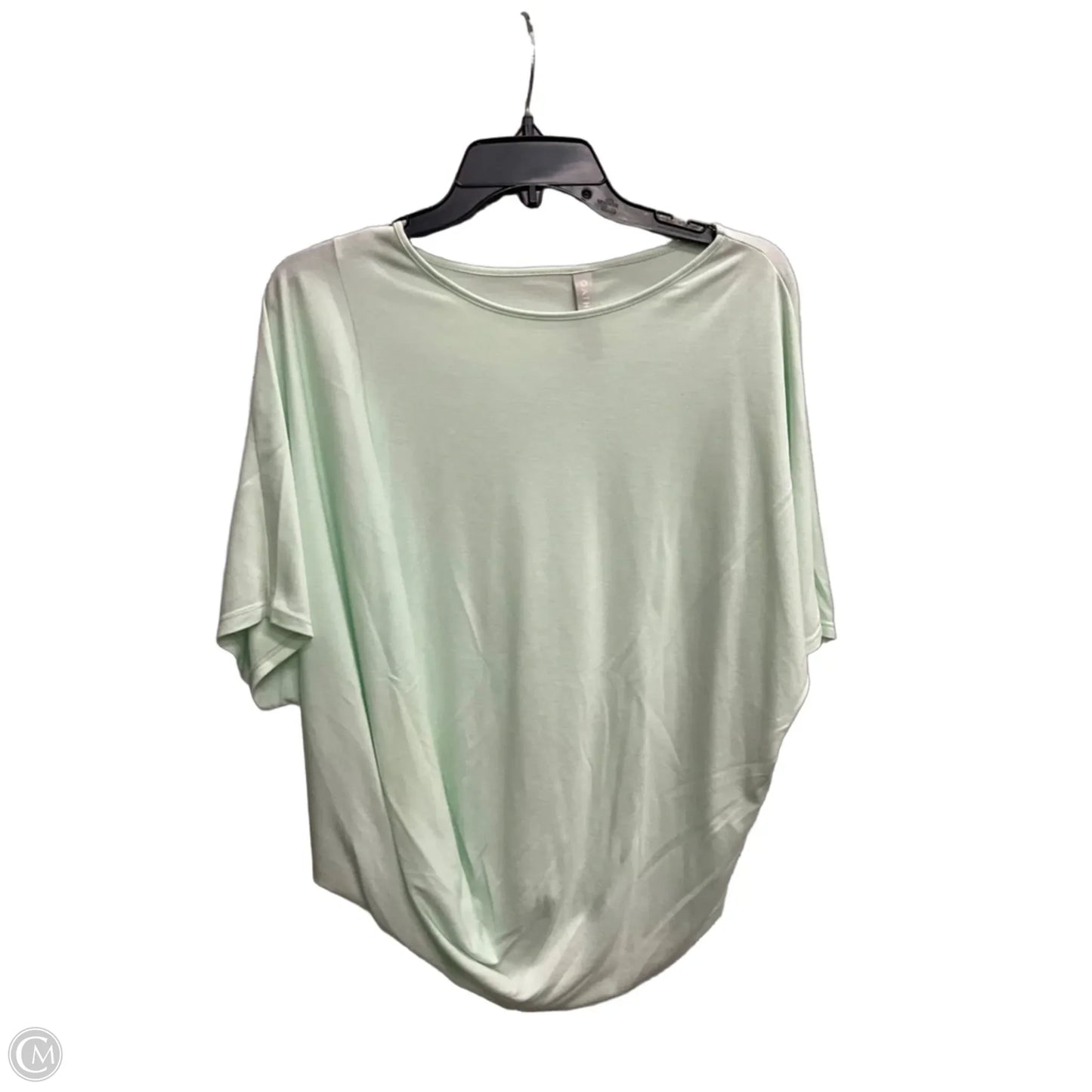Athletic Top Short Sleeve By Athleta In Green, Size: S