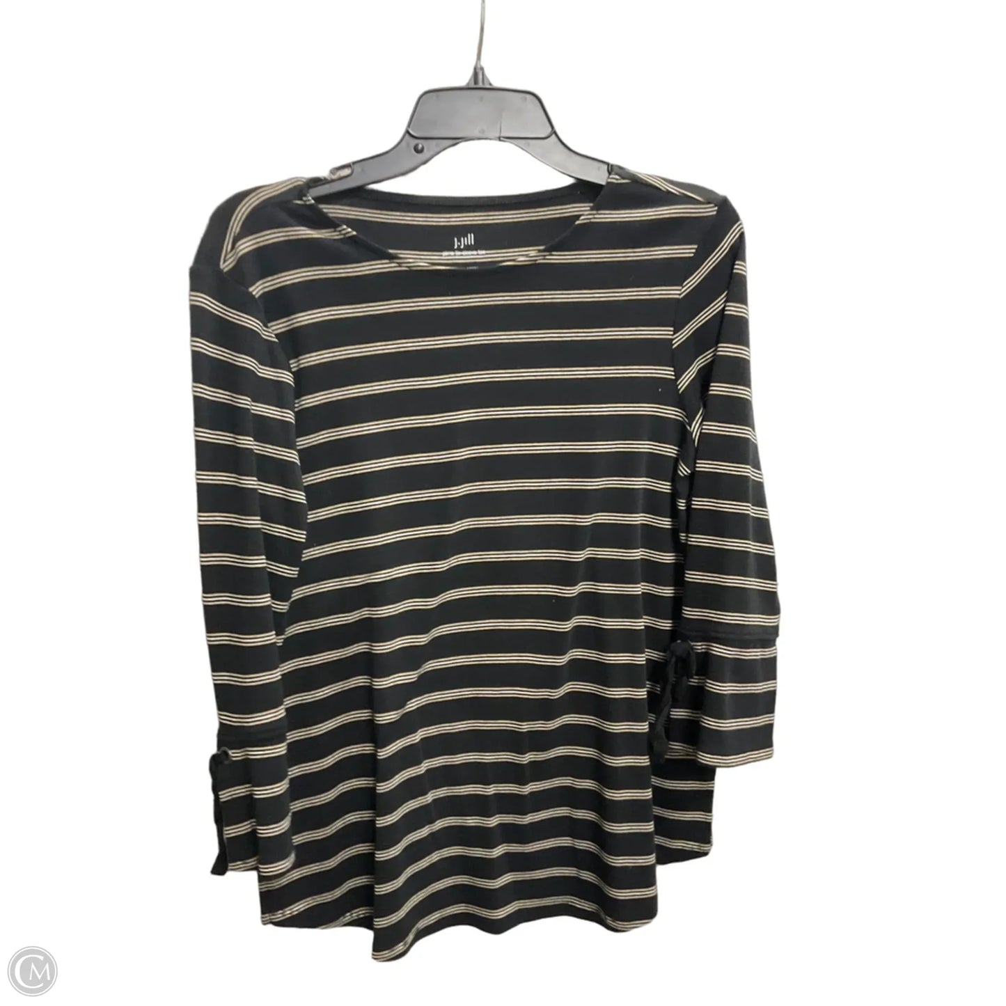 Top 3/4 Sleeve By J. Jill In Striped Pattern, Size: S