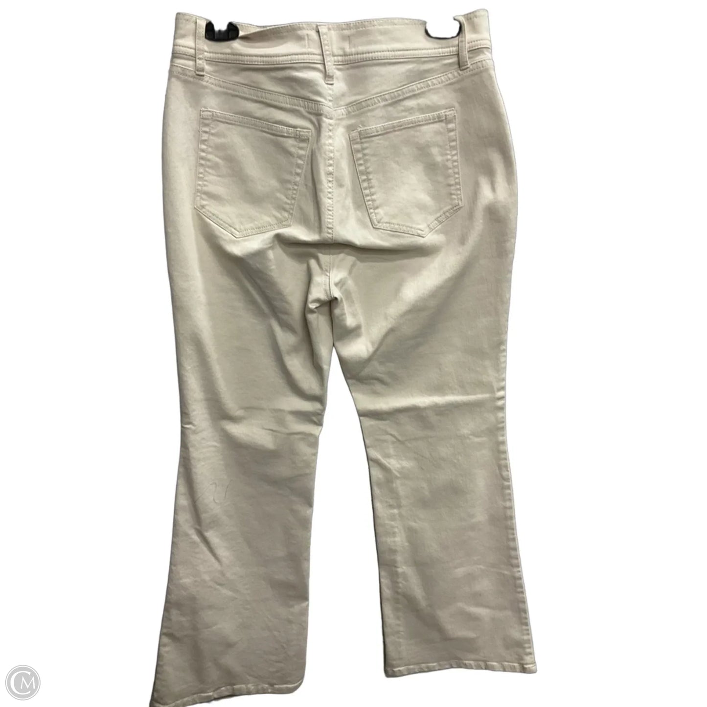 Jeans Wide Leg By Loft In Cream Denim, Size: 8