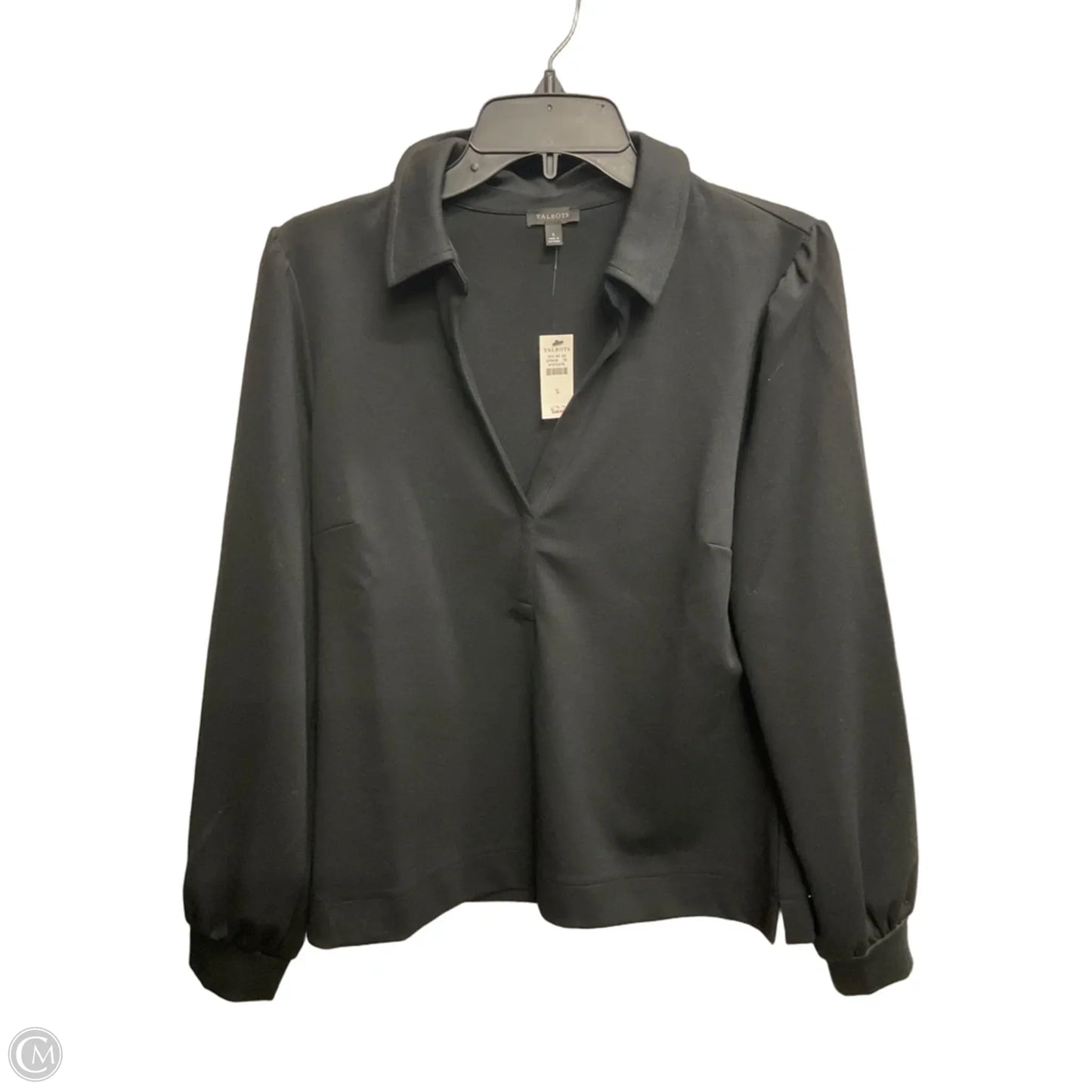 Top Long Sleeve By Talbots In Black, Size: S
